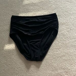 Women’s black high waisted bikini bottoms